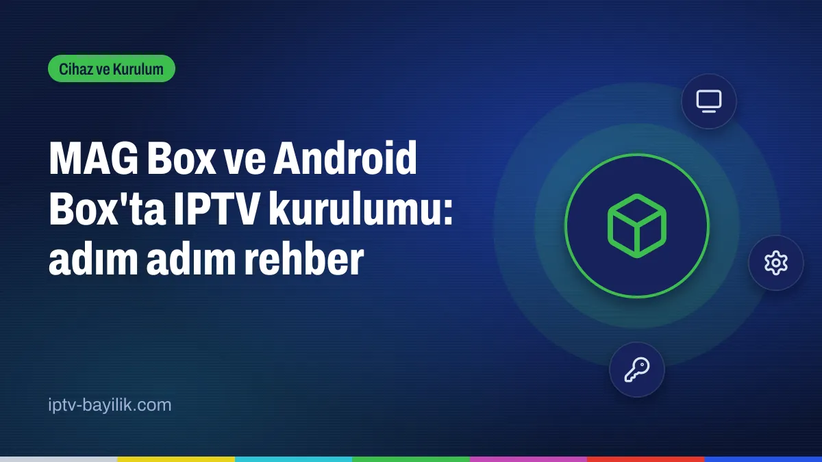 MAG Box ve Android Box IPTV kurulumu: portal ve uygulama ayarları
